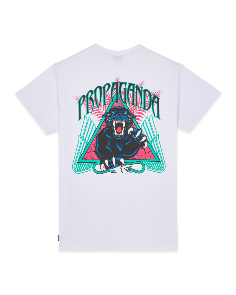 Propaganda Triangle Panther Tee White
