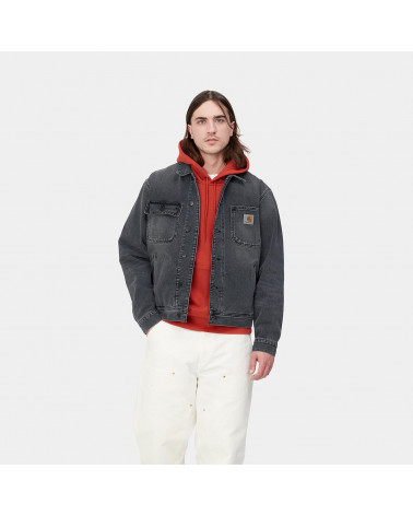 Carhartt Wip Saledo Jacket Black-Stone Washed