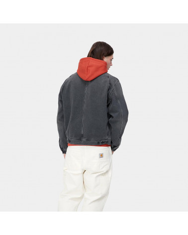 Carhartt Wip Saledo Jacket Black-Stone Washed