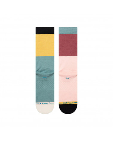 Stance Blocked Crew Sock Multi