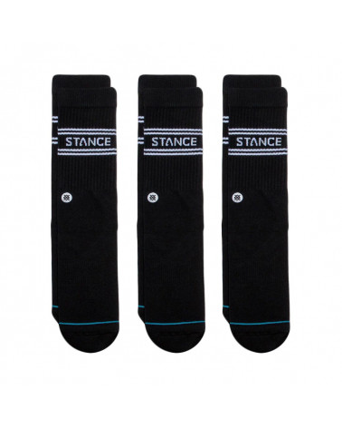 Stance Basic Crew Socks 3 Pack Black