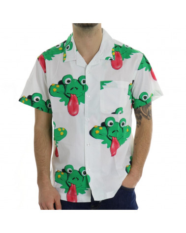 Obey Frogman Woven White Multi