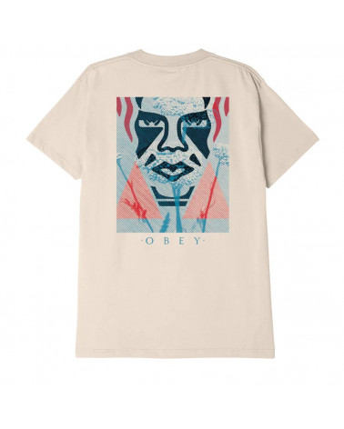 Obey Deco Icon Face T-Shirt Cream
