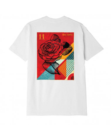 Obey Rise Above Rose T-Shirt White