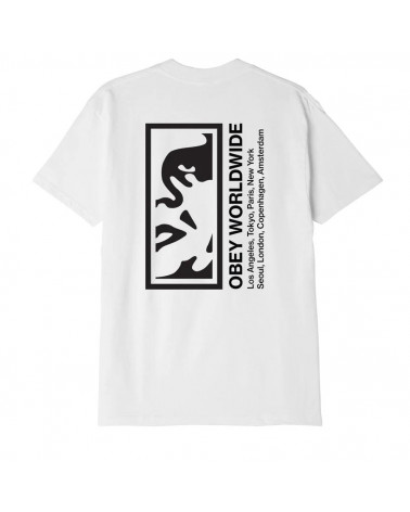 Obey Half Face Icon T-Shirt White