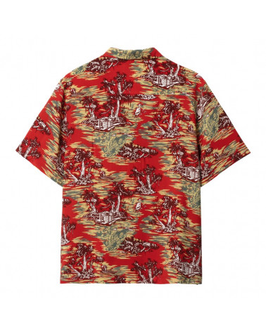 Carhartt Wip Bayou Shirt Bayou Print,Red Sunset
