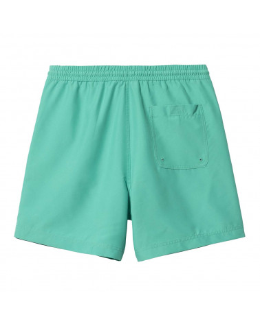 Carhartt Wip Chase Swim Trunk Hemlock Aqua Green/Gold