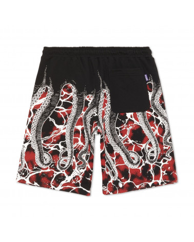 Octopus Marble Sweatshort Black