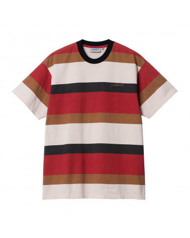 Carhartt Wip Crouser T-Shirt Crouser Stripe - Arcade Heavy/Stone Wash