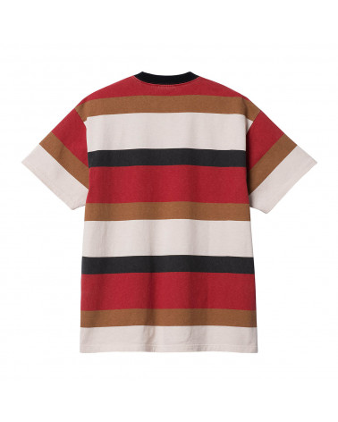 Carhartt Wip Crouser T-Shirt Crouser Stripe - Arcade Heavy/Stone Wash