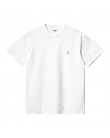 Carhartt Wip Chase T-Shirt White/Gold