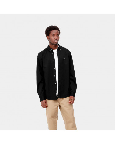 Carhartt Wip L/S Madison Shirt Black/Wax
