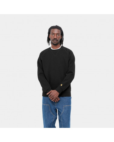 Carhartt Wip Chase Sweatshirt Black/Gold