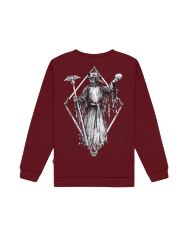 Dolly Noire Black Plague Crewneck Bordeaux