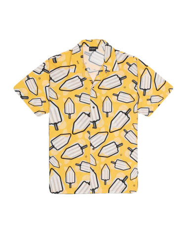 Dolly Noire MAMBO Pattern al Limone Bowling Shirt