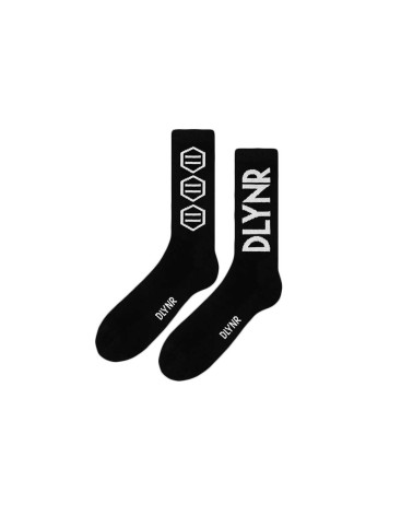 Dolly Noire Triple Logo Socks Black
