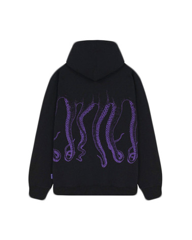 Octopus Outline Logo Hoodie Black