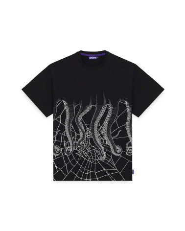 Octopus Web Tee Black