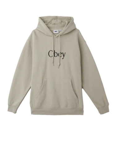 Obey Ages Poolover Hood Silver Grey