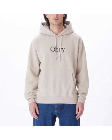 Obey Ages Poolover Hood Silver Grey