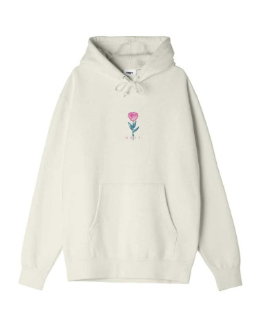 Obey Barbwire Flower Premium Poolover Hood Unbleached