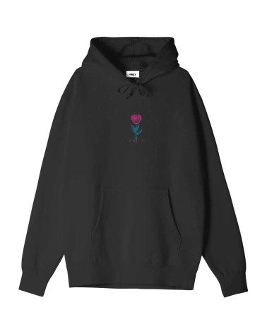 Obey Barbwire Flower Premium Poolover Hood Black