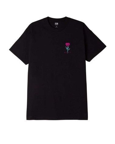 Obey Barbwire Flower Classic T-Shirt Black
