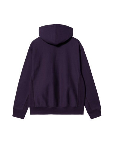 Carhartt Wip Hooded American Script Sweat Cassis