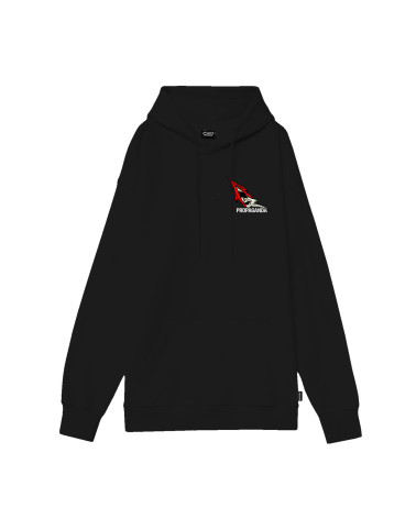 Propaganda Ribs Scrub Hoodie Black