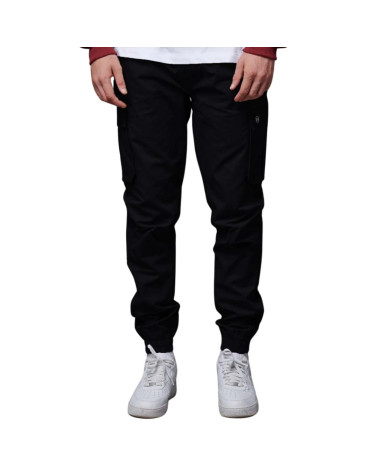 Dolly Noire Cotton Ripstop Easy Cargo Pants Black