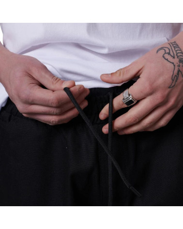 Dolly Noire Canvas Easy Carpenther Shorts Black