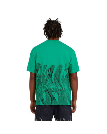 Octopus Fishnet Tee Green