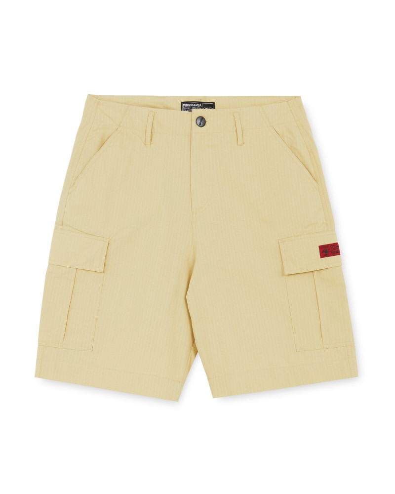 Propaganda Desert Commando Cargo Shorts Ripstop Beige