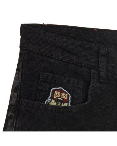 Propaganda Baseball Denim Shorts Black