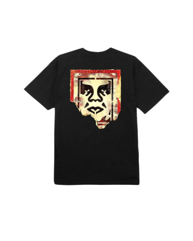 Obey Ripped Icon Classic T-Shirt Black