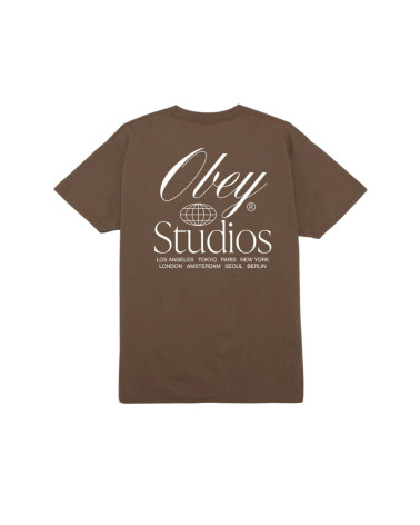 Obey Studios Worldwide Classic T-Shirt Silt