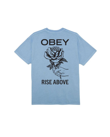 Obey Rise Above Rose Pigment T-Shirt Pigment Hydrangea