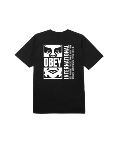 Obey Icon Split Classic T-Shirt Black