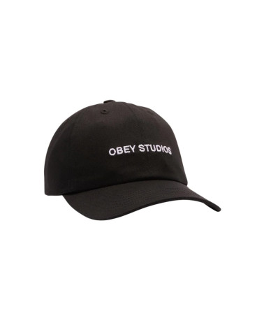 Obey Studios Strapback Hat Black