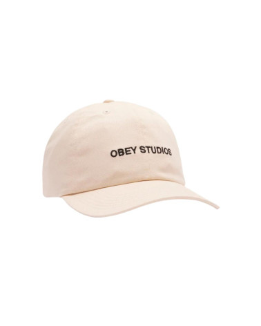 Obey Studios Strapback Hat Unbleached