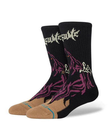 Stance Welcome Skelly Crew Sock Black