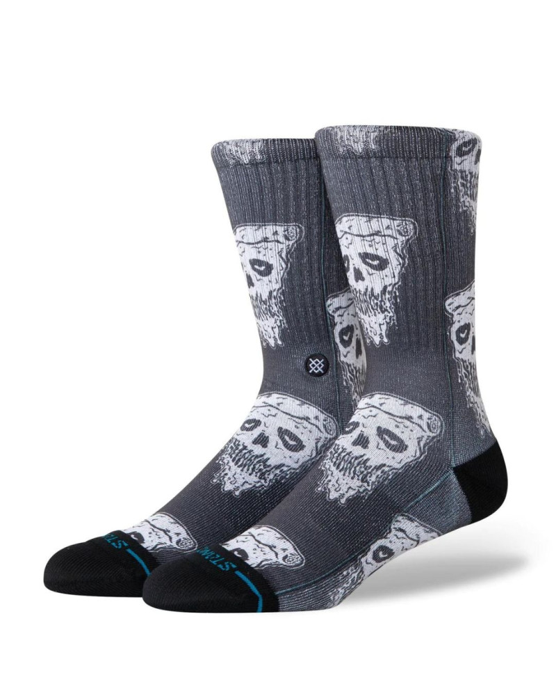 Stance Pizza Face Crew Sock Black