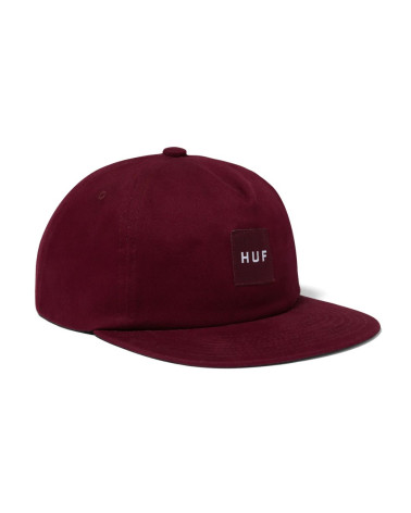 HUF Set Box Snapback Black Crimson