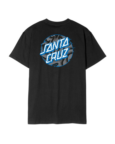 Santa Cruz Vivid Slick Dot T-Shirt Black
