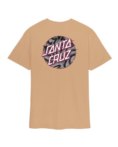 Santa Cruz Vivid Slick Dot T-Shirt Taupe