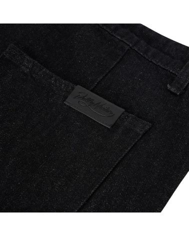 Dolly Noire Denim Carpenter Pants Black