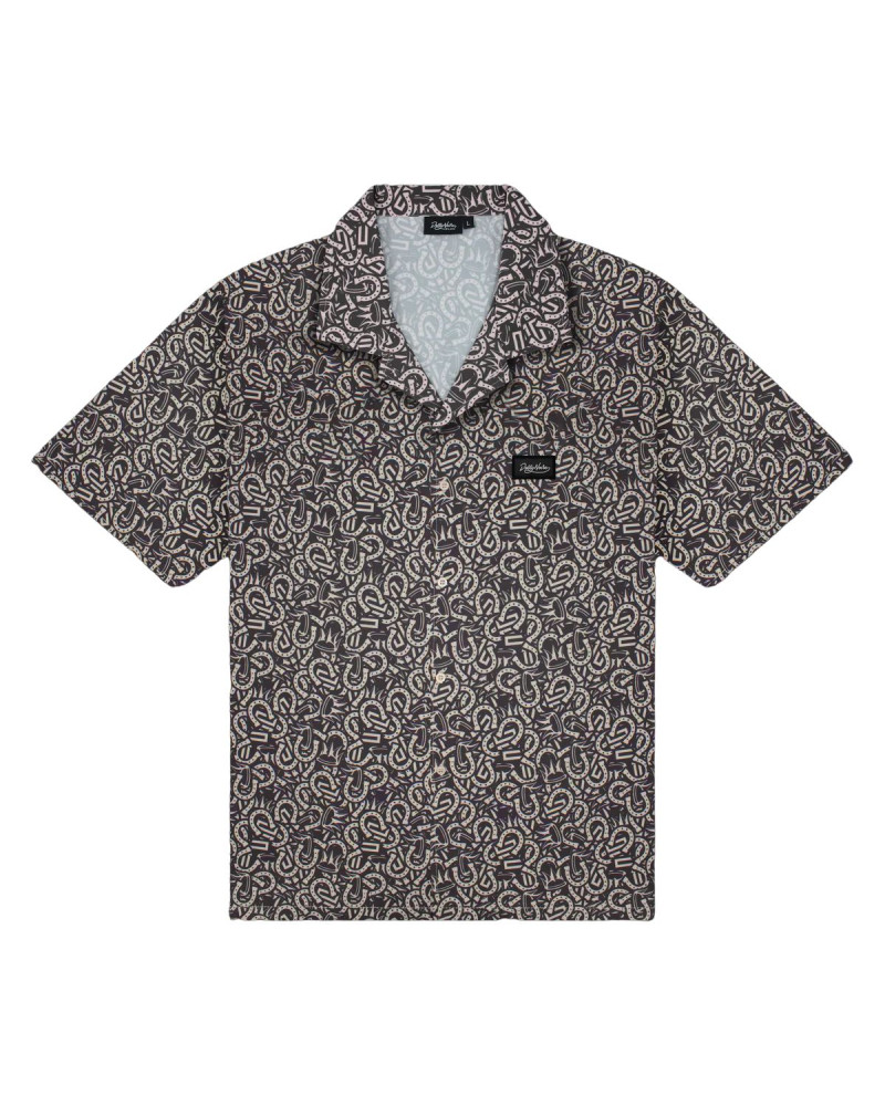 Dolly Noire Blur King Pattern Shirt Beige