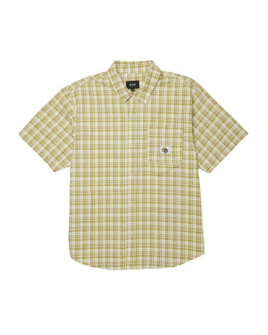 HUF Total Eclipse S/S Plaid Shirt Mustard