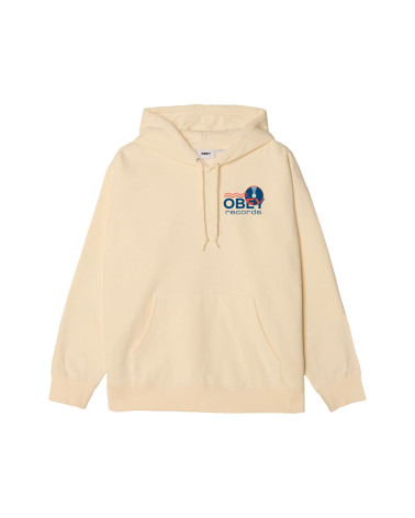 Obey Records Sound Waves Pullover Unbleached