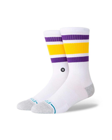 Stance Tube Los Angeles Lakers Crew Sock White